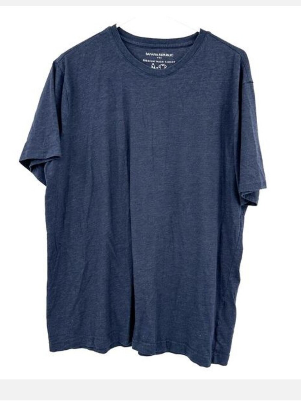Banana Republic Size XL Men´s Round Neck Short Sleeve T-Shirt Tee Top Shirt Blue